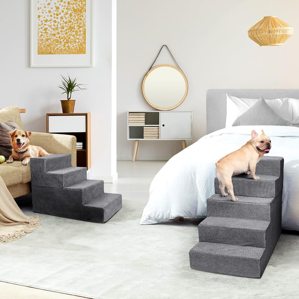 Heeyoo folded dog bed mode illustrates versatile rest and compact storage.