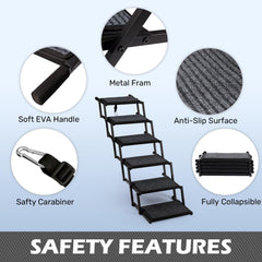 Heeyoo dog steps height adjustable to fit different vehicle heights