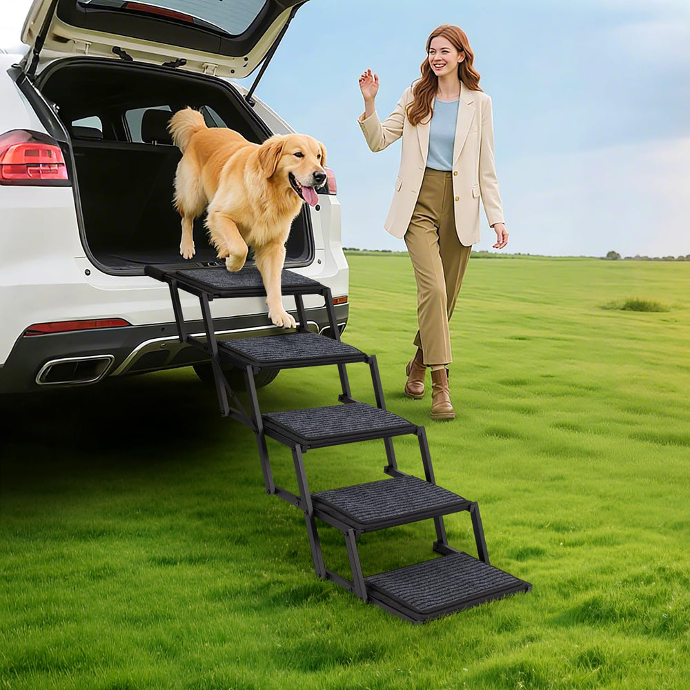 Heeyoo dog steps non-slip rug surface boosts grip on wet floors for safe entry