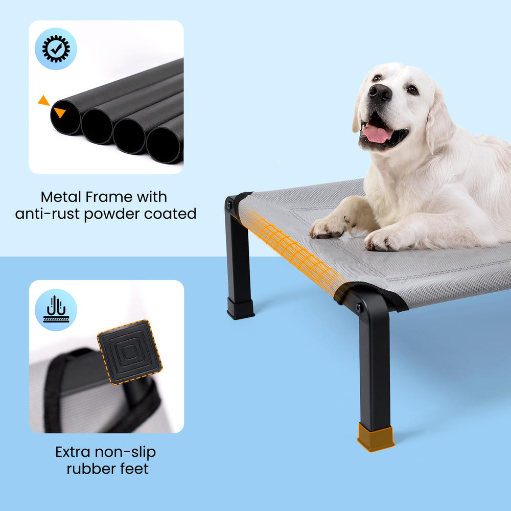 Heeyoo elevated cot easy tool-free assembly in minutes