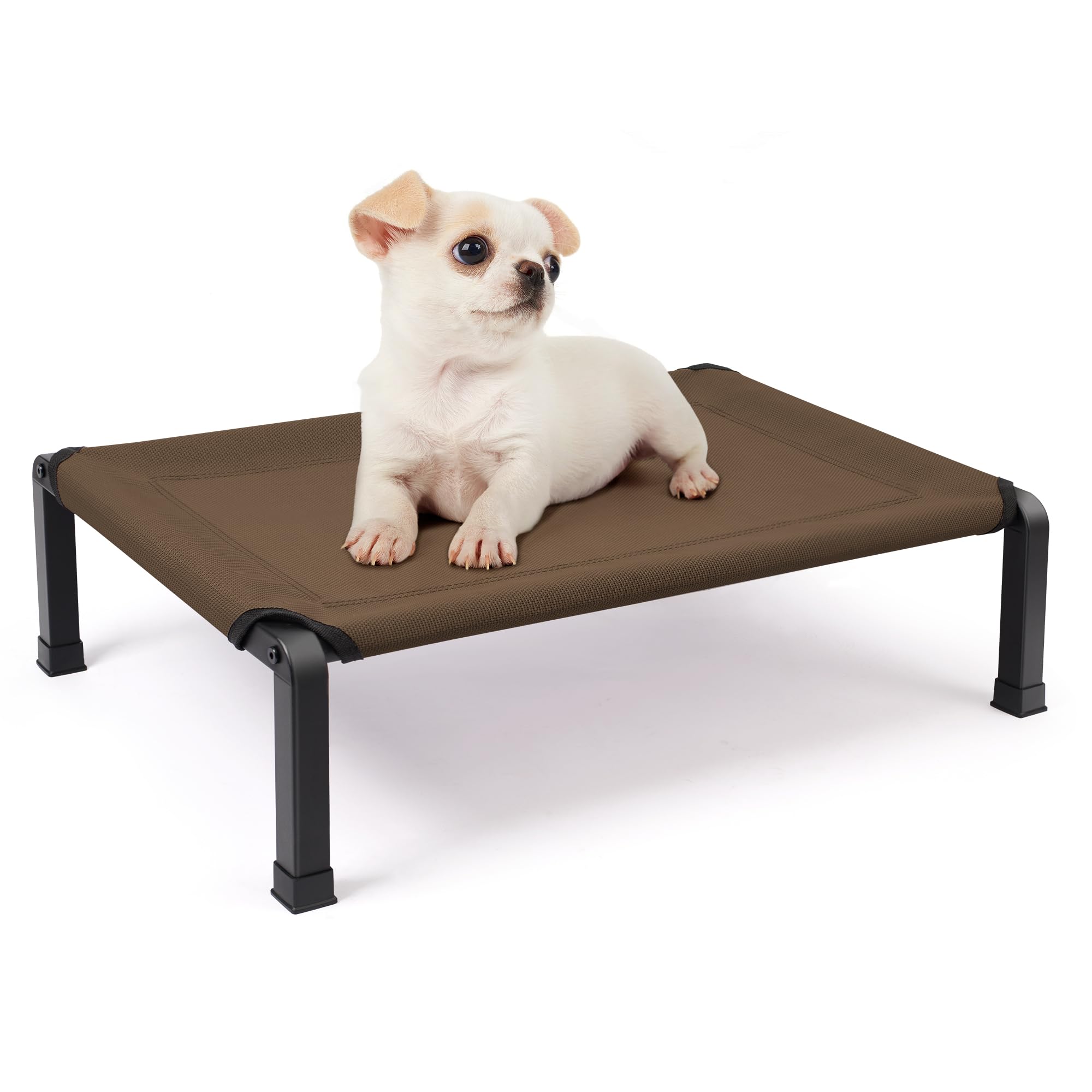 Heeyoo elevated dog bed overview shows raised design for cooling airflow