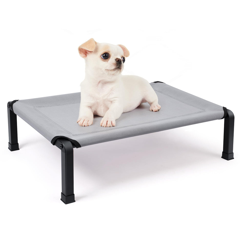Heeyoo elevated dog bed cooling cot promotes airflow for outdoor lounging