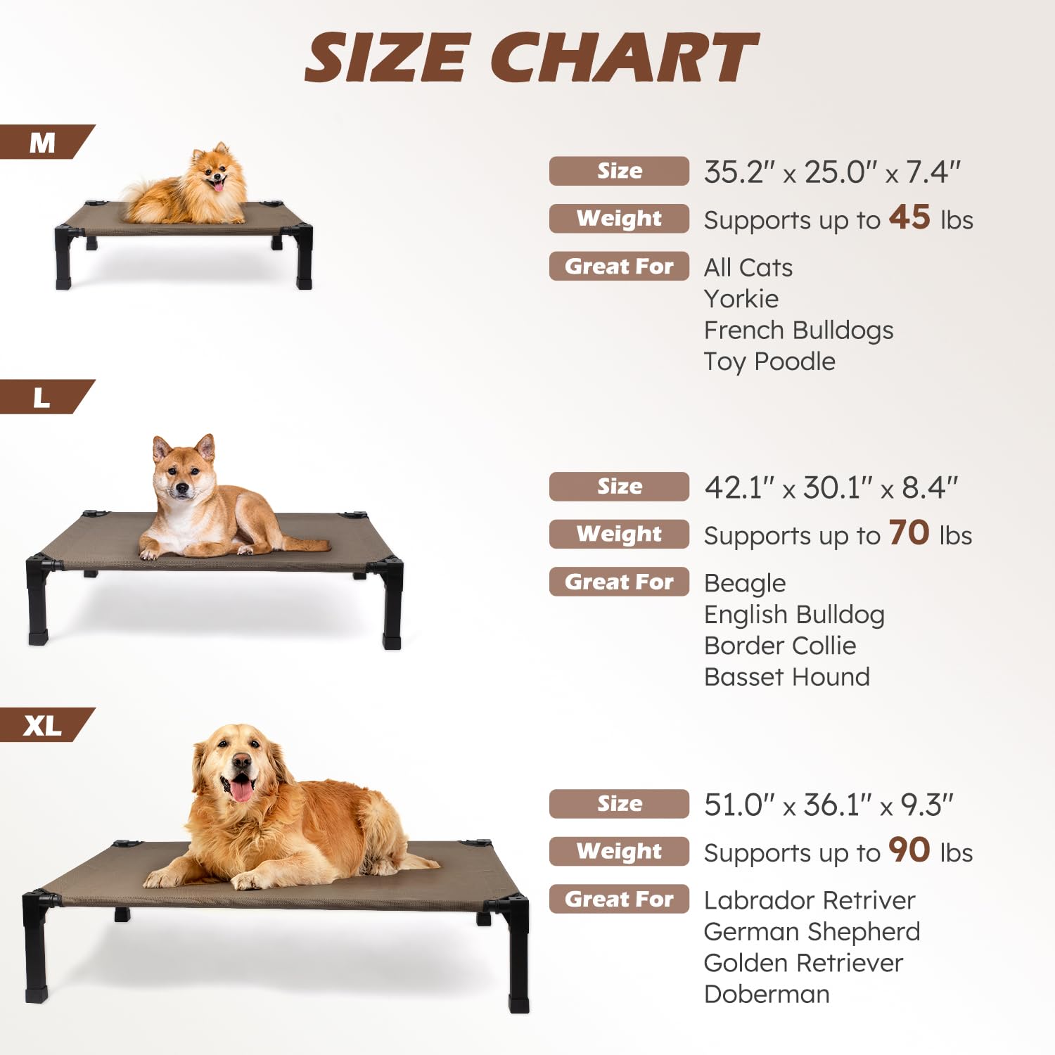 Heeyoo elevated dog bed mesh close-up highlights breathable Textilene fabric
