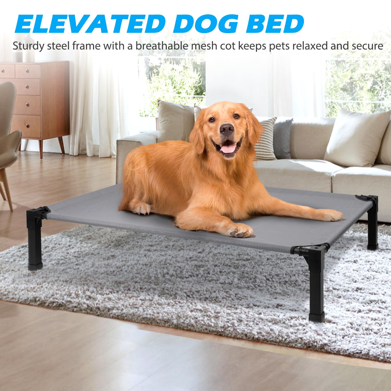 Heeyoo enlarged rubber feet protect floors and reduce slipping.
