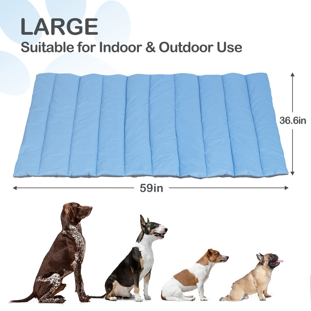 Heeyoo Outdoor Pet Bed shows a non-slip bottom for stable resting