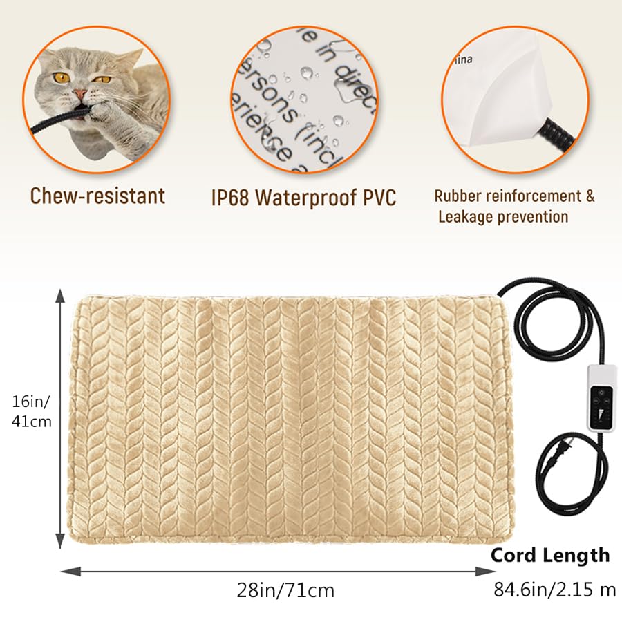 Heeyoo plush cover removable and washable for easy cleaning after use