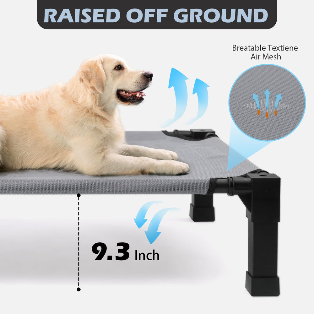 Heeyoo portable pet bed is lightweight for travel.