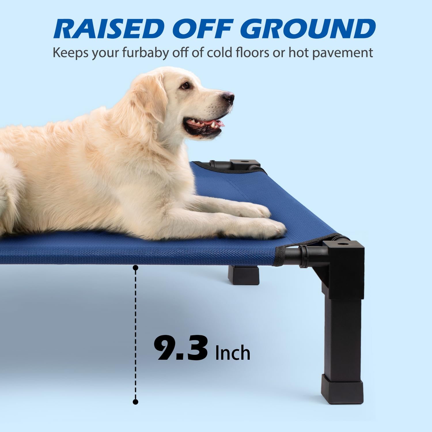 Heeyoo powder-coated frame highlights rust resistance for long outdoor use.