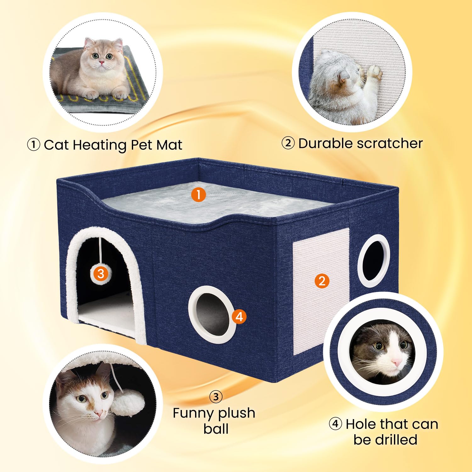 Heeyoo six heat levels provide adjustable warmth for seasons