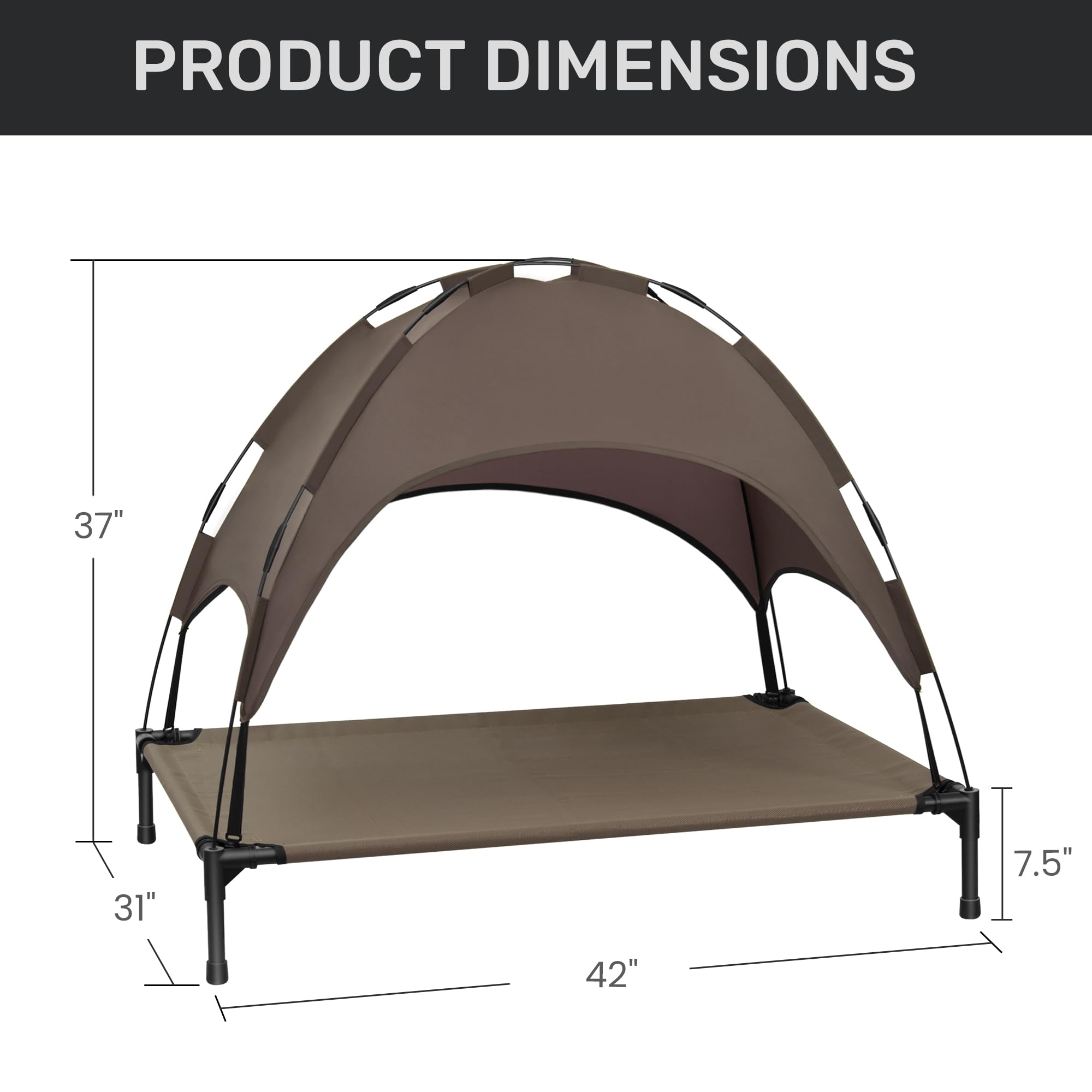 Heeyoo sturdy-steel-frame-with-anti-skid-feet supports stable outdoor placement.