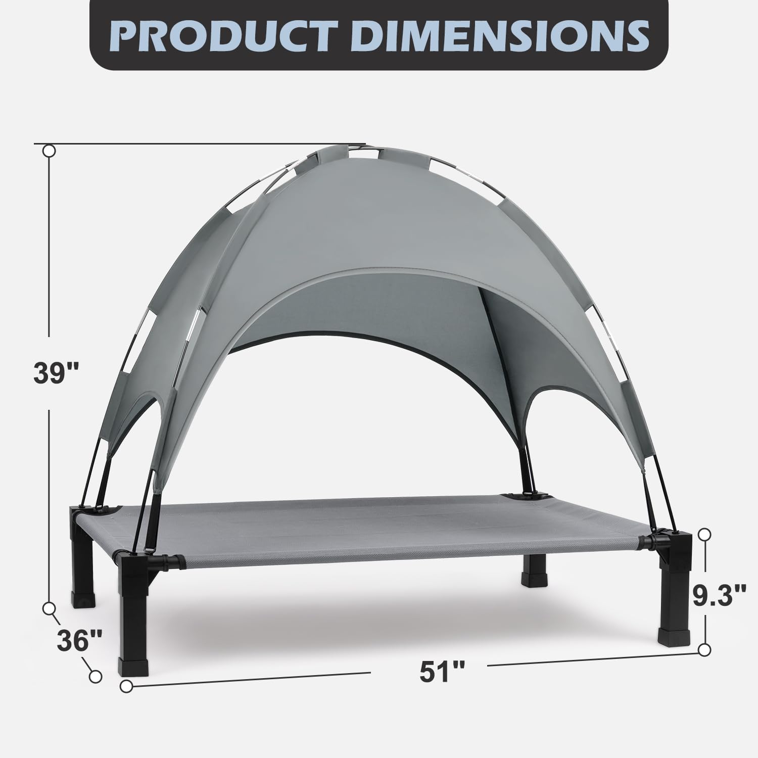 Heeyoo waterproof shade canopy blocks sun and rain.