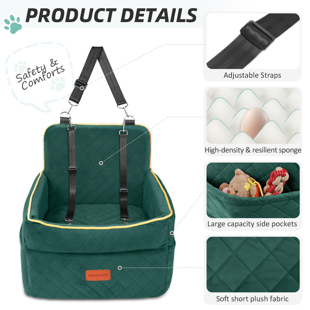 HEGGCOOE plush fabric closeup emphasizes soft surface and non-slip bottom safety.