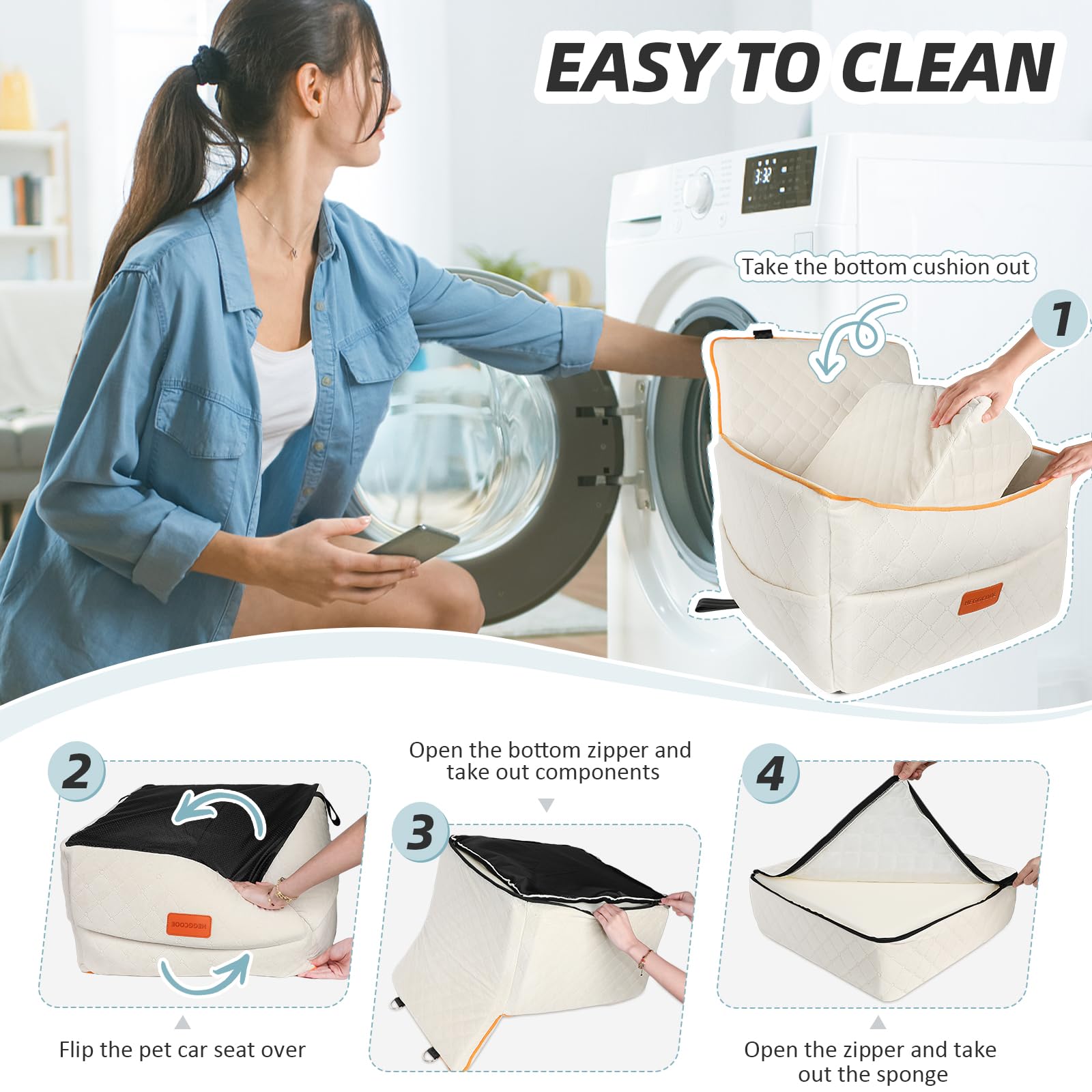 HEGGCOOE plush-top provides a cozy resting spot anywhere.