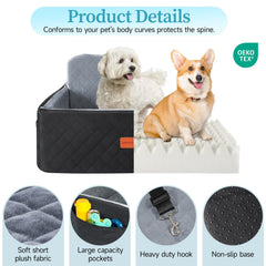HEGGCOOE dog car seat has a removable cover that is machine washable