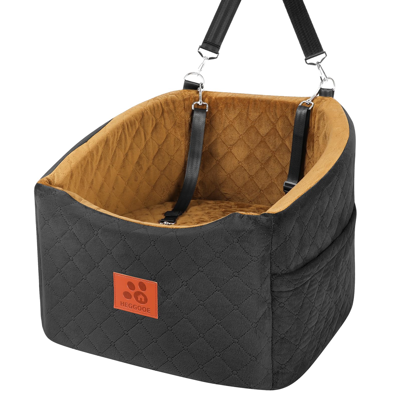 HEGGOOE dog car seat front view showing elevated visibility and safety