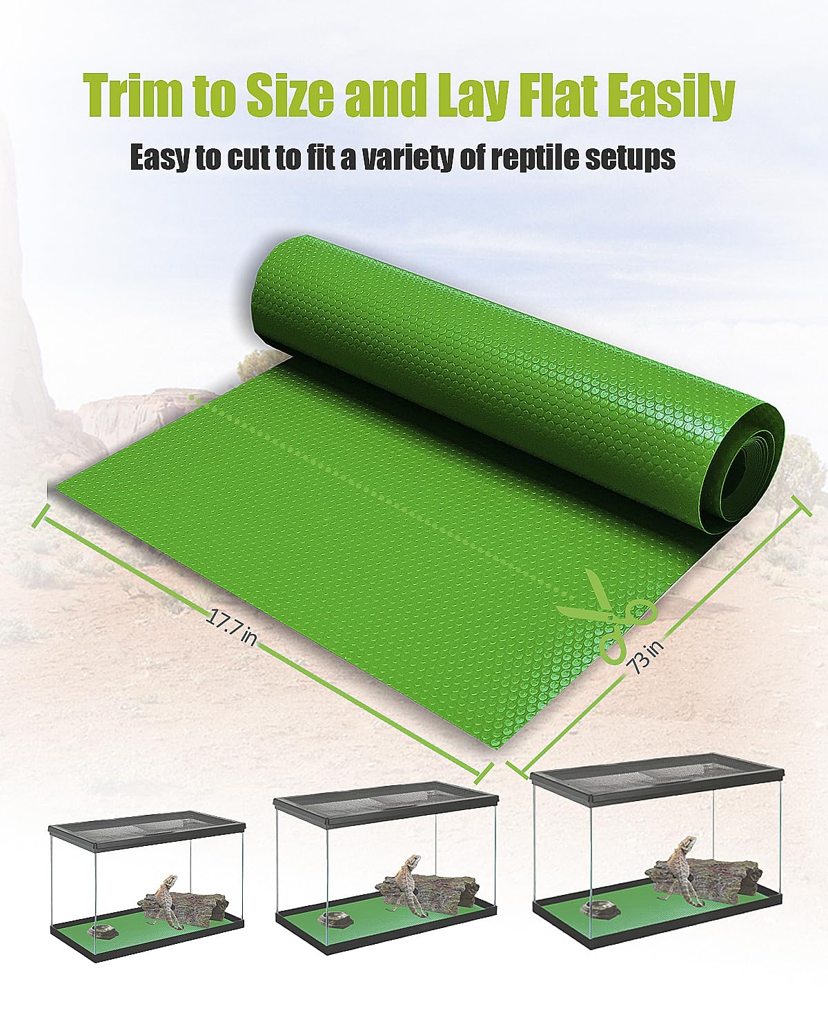 Helidrago Eco-friendly Liner Reusable reduces waste in terrariums.