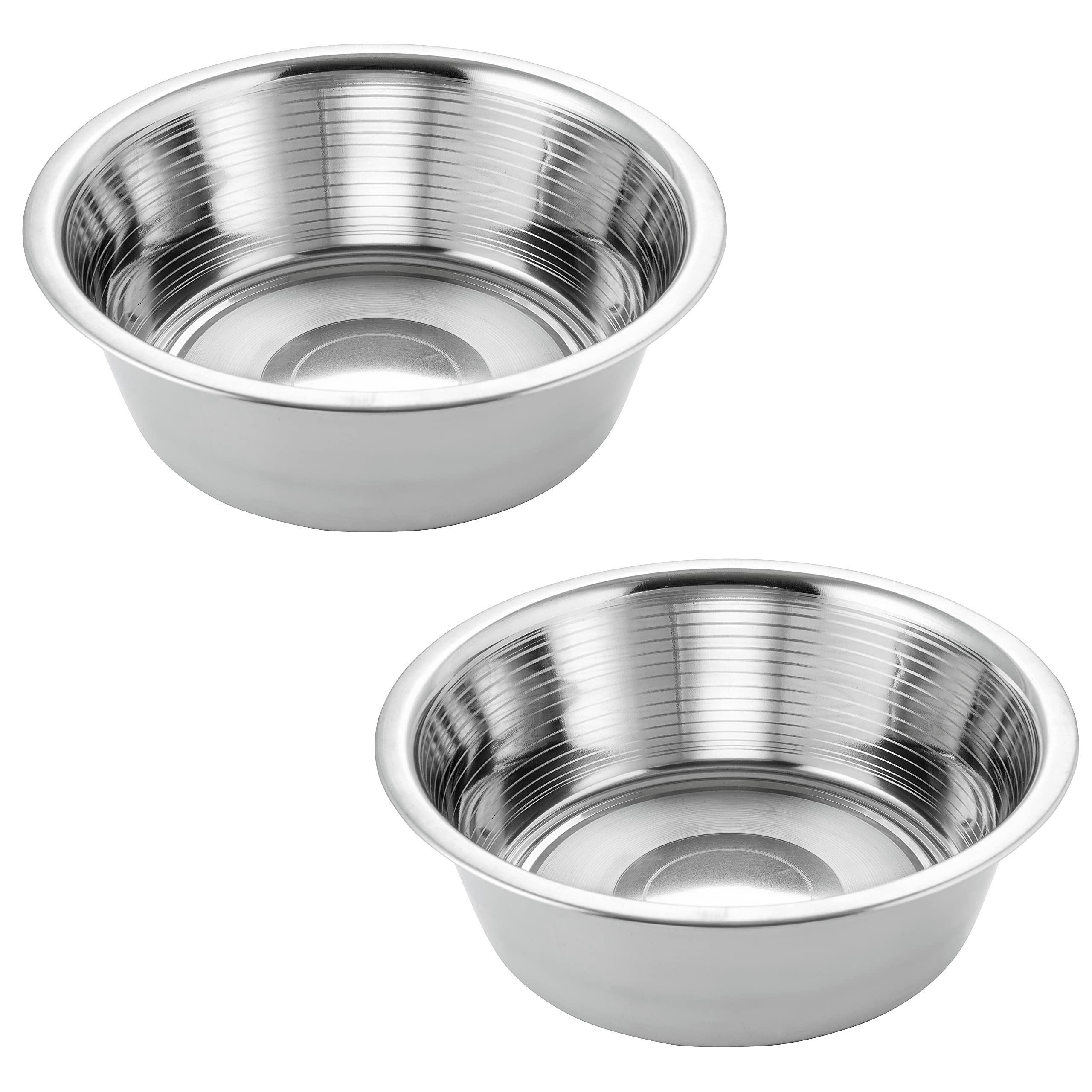 Hell Blues pet feeder bowls show 8-inch diameter for durable meals.
