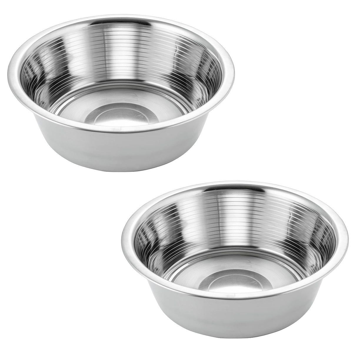Hell Blues pet feeder bowls show 8-inch diameter for durable meals.