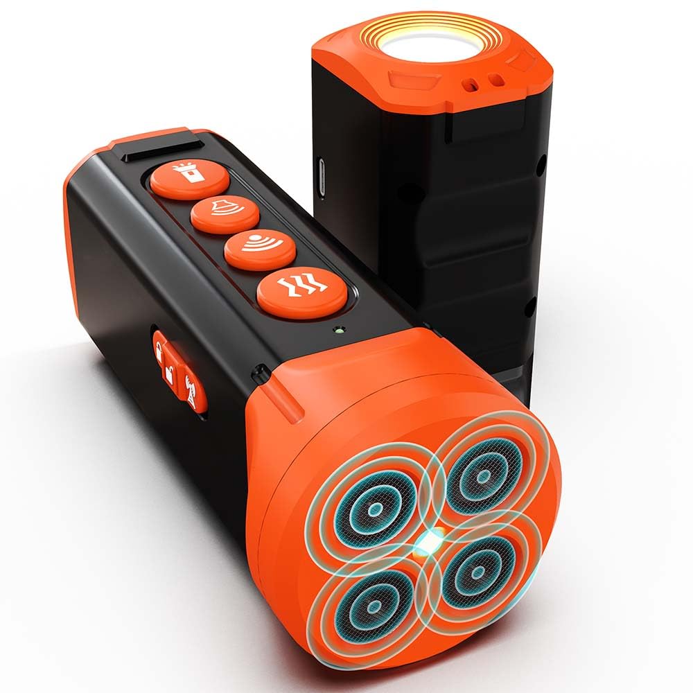 HeloDiqiu 360-degree emitters provide humane barking deterrence for training.