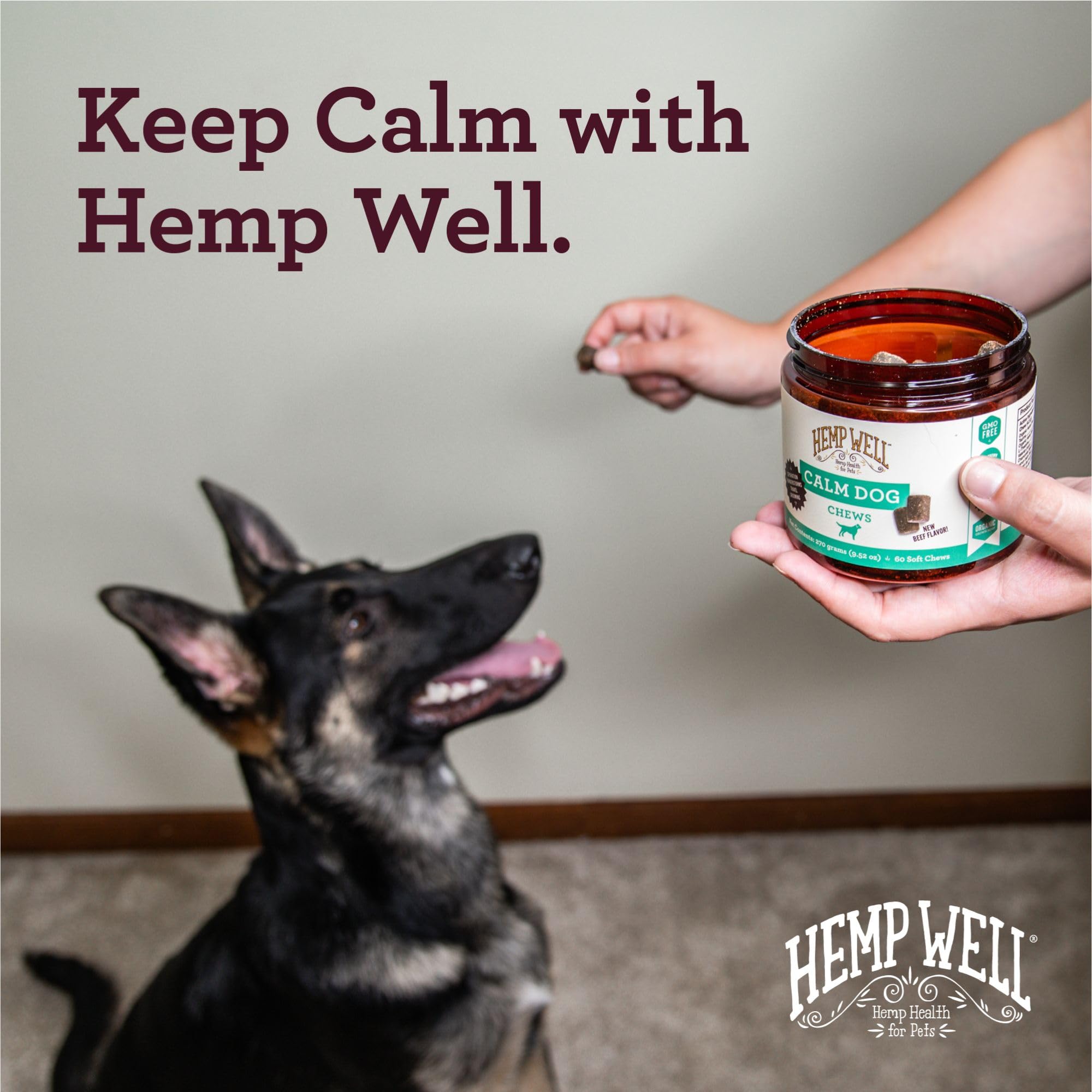 Hemp Well Calm Dog Soft Chews daily use formula for routine care.
