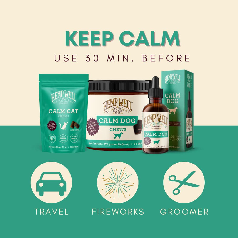 Hemp Well Calm Dog Soft Chews organic hemp blend closeup indicates natural formulation.