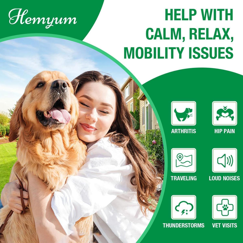 Hemyum Pet Hemp Oil dropper measuring for precise dosing and joints support