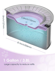 Heouvo floating disk slows sipping to reduce spills