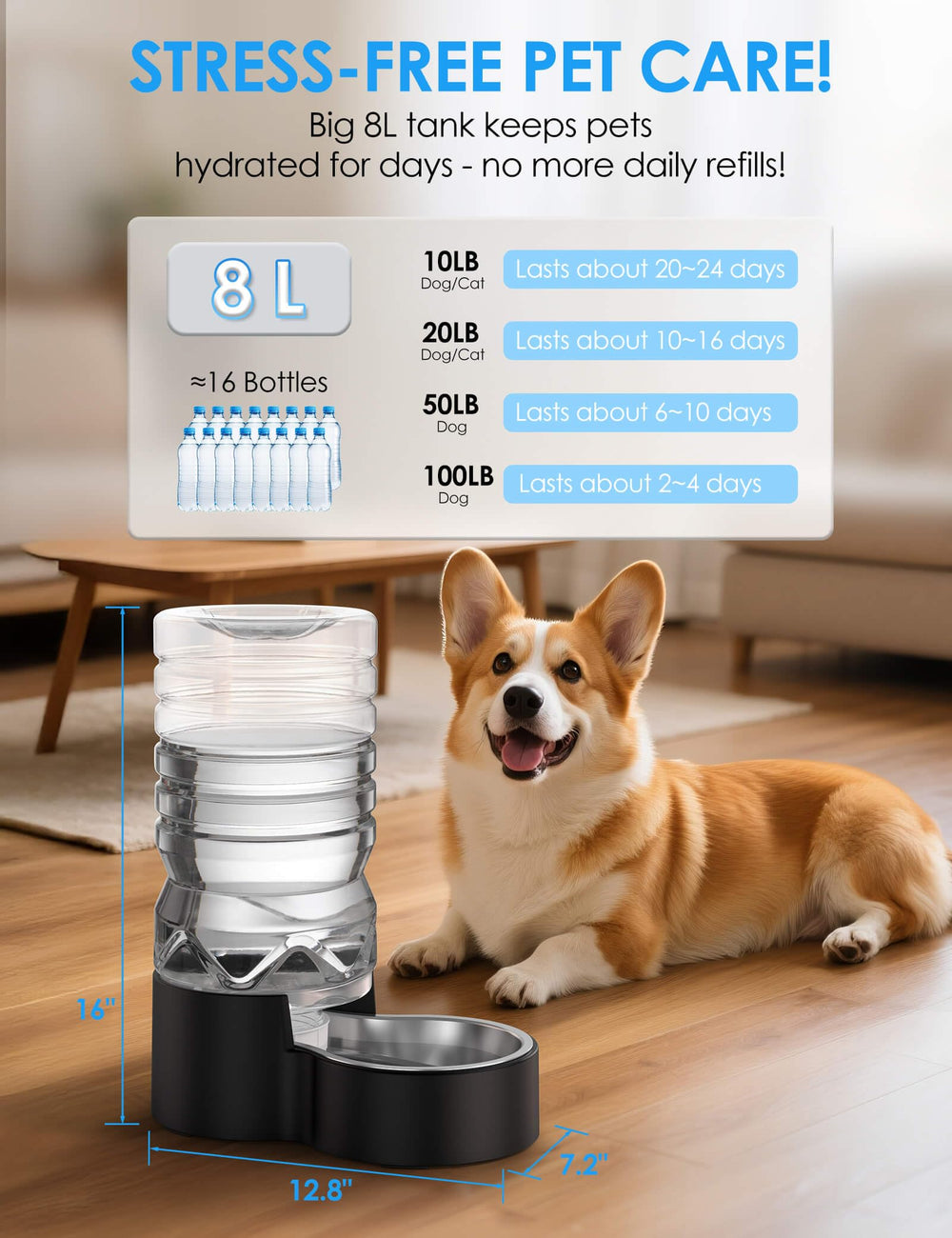 Heouvo removable stainless steel bowl detaches for quick wipe-down and dishwasher-safe cleanup.