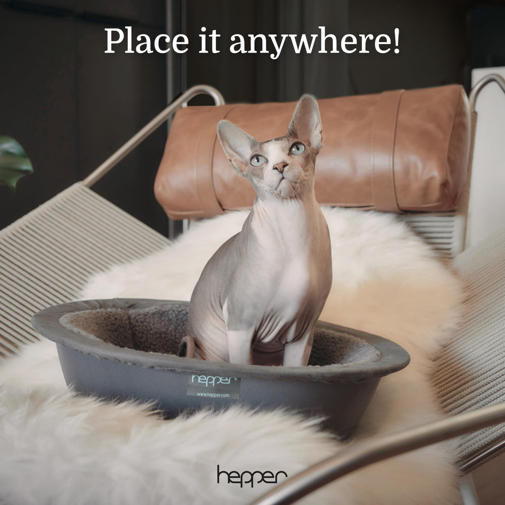 Hepper Cat Nest cozy round shape enhances calm resting space for cats