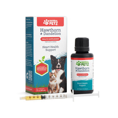 Herbal Petz hawthorn-dandelion bottle for pet heart support
