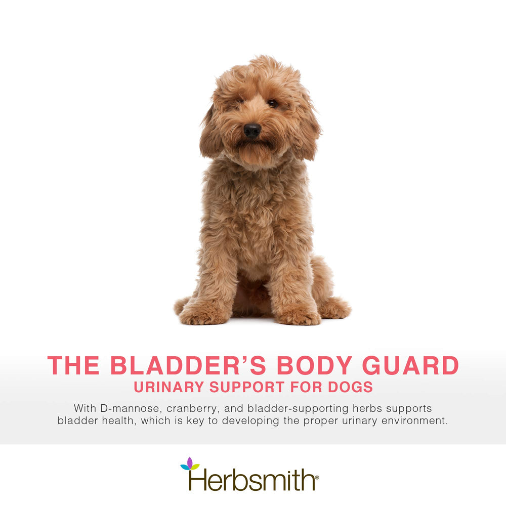 Herbsmith Bladder Care powder scoop shows daily portion for urinary health