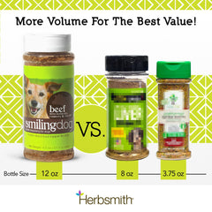 Herbsmith Kibble Seasoning contiene ingredientes naturales frescos