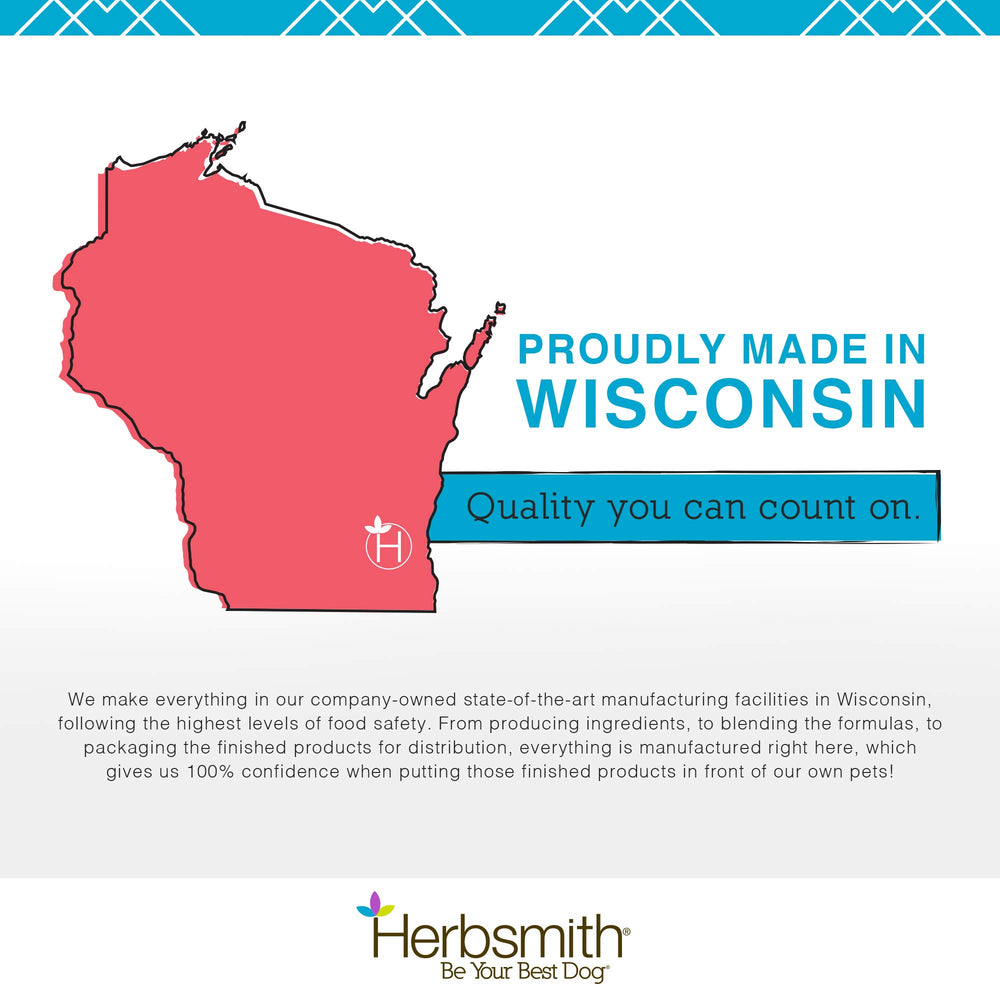 Herbsmith Microflora Plus box conveys vet-backed digestive care for dogs of all ages.