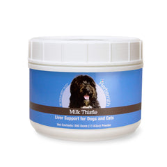 Herbsmith Milk Thistle bottle shows organic liver support for pets
