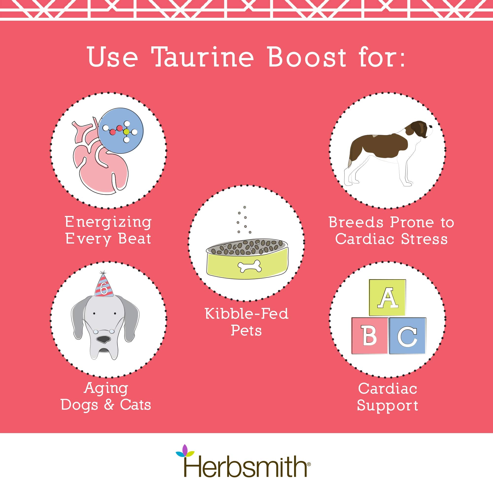 Krill-derived Omega-3 source in Herbsmith Taurine Boost packaging.