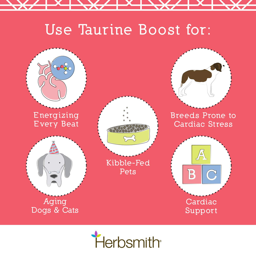 Krill-derived Omega-3 source in Herbsmith Taurine Boost packaging.
