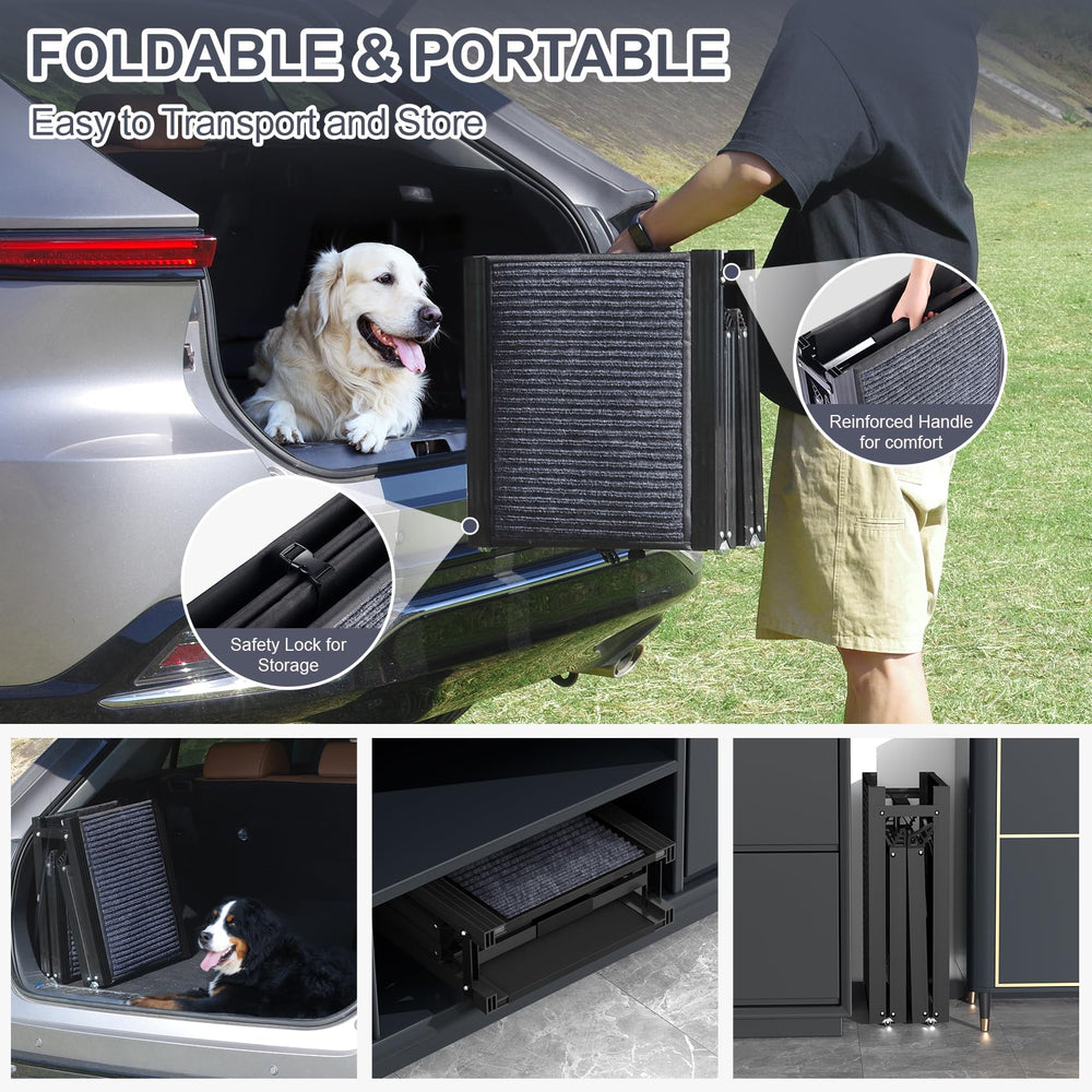 HerCcreta wigge dog ramp anti-slip top surface protects paws