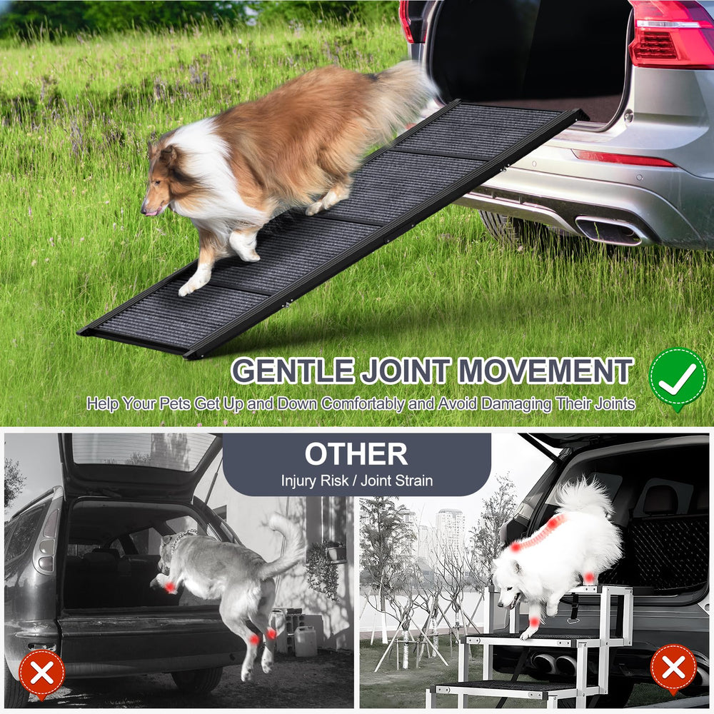 HerCcreta wigge dog ramp lightweight 13.5lbs portable