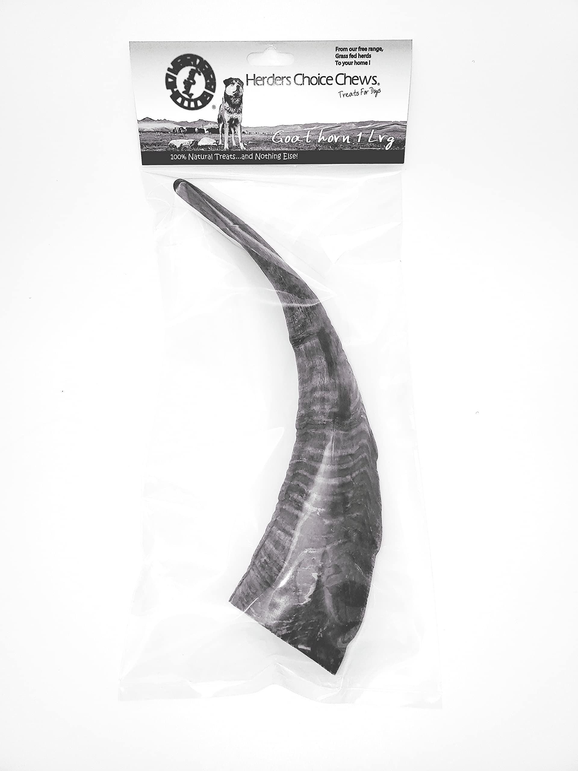 Herders Choice goat horns closeup durable texture ideal for strong chewers