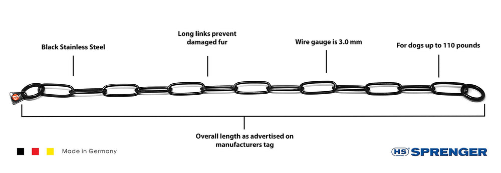 Herm Sprenger 3mm wire closeup highlighting sturdy build and durability.