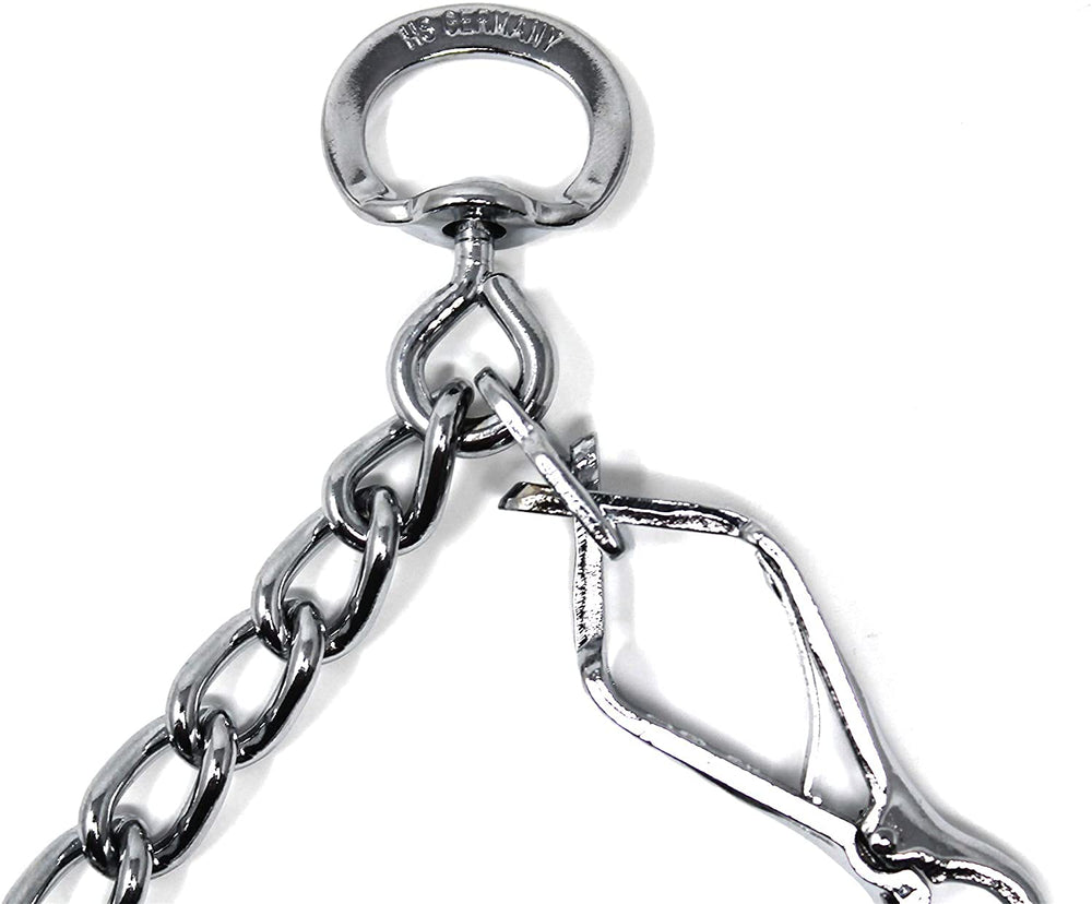 Herm Sprenger 4-sizes visual chart helps choose correct neck fit for safety and training