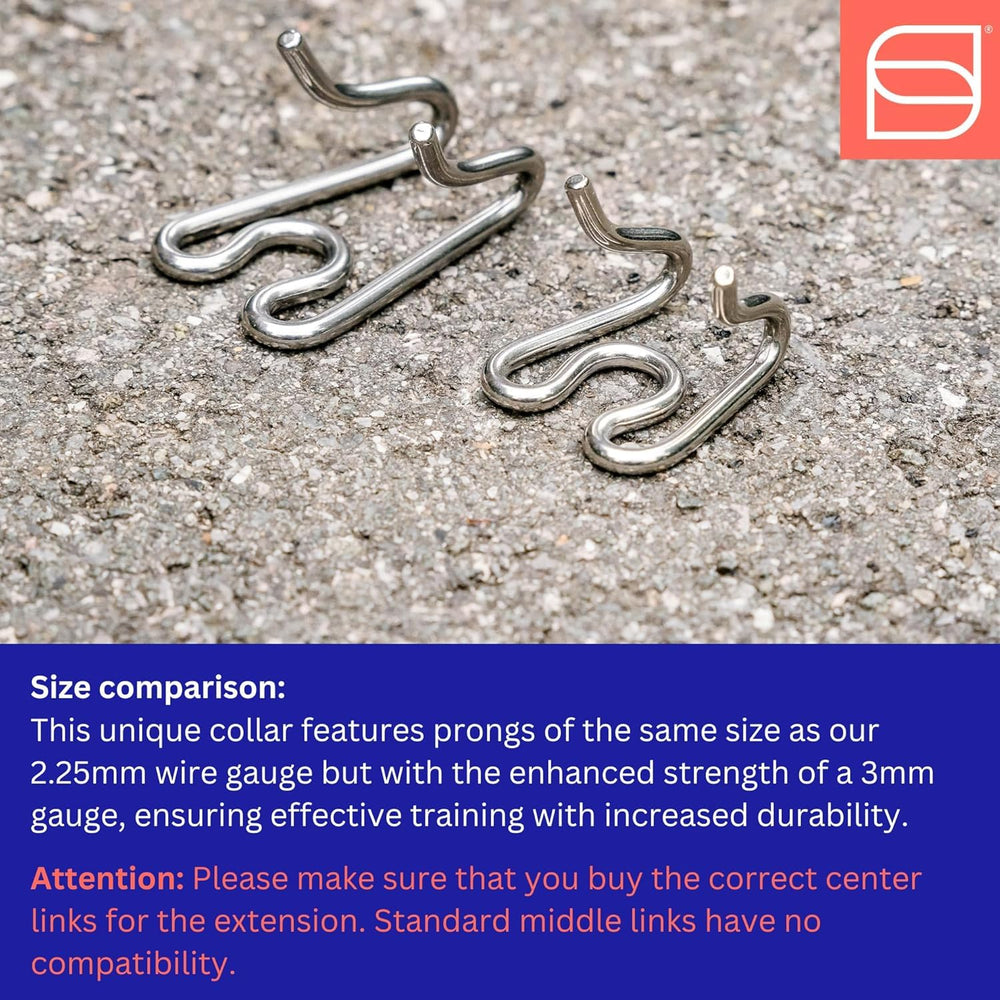 Herm Sprenger assembly chain tightens as the dog pulls for improved guidance