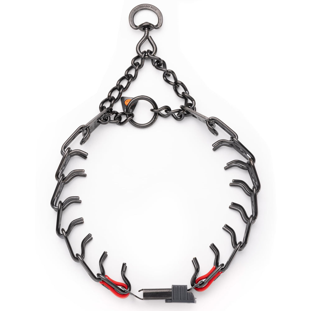 Herm Sprenger Biothane insert adds stable buckle connection and easy cleaning.