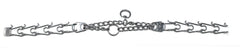 Herm Sprenger center plate connector enables symmetric tightening along the neck.