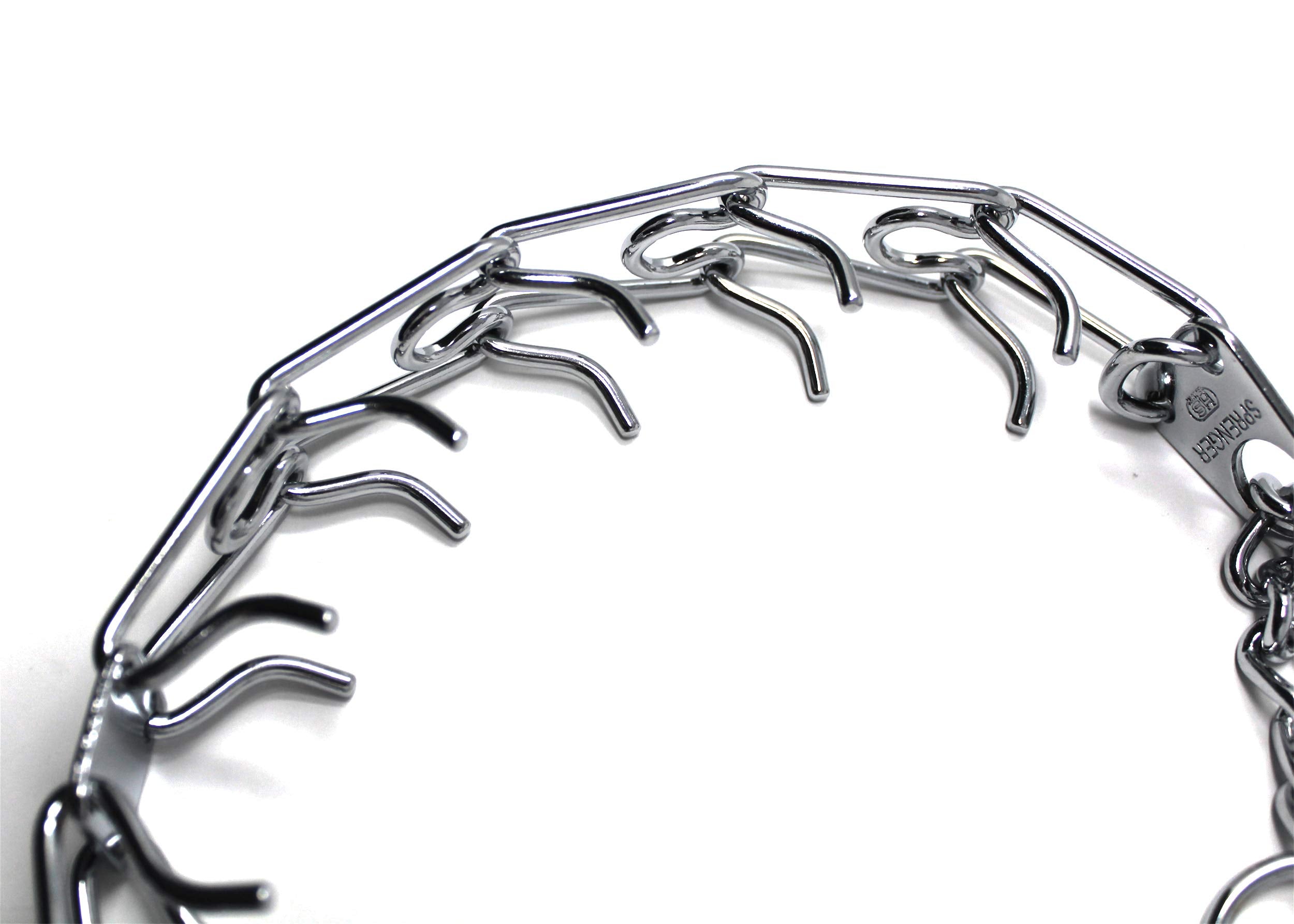 Herm Sprenger center plate tightening action aligns prongs for symmetric pressure