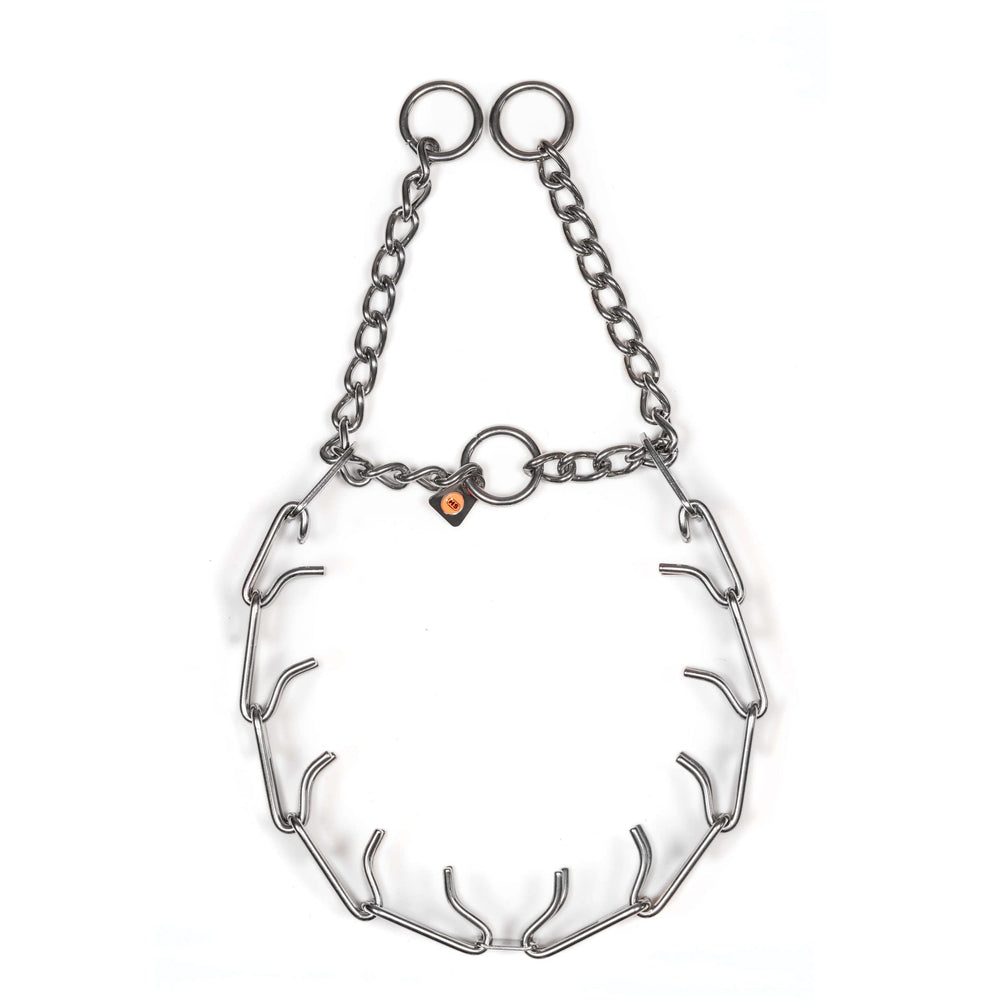 Herm Sprenger Easy On Collar center plate close-up shows secure connection for confident training.