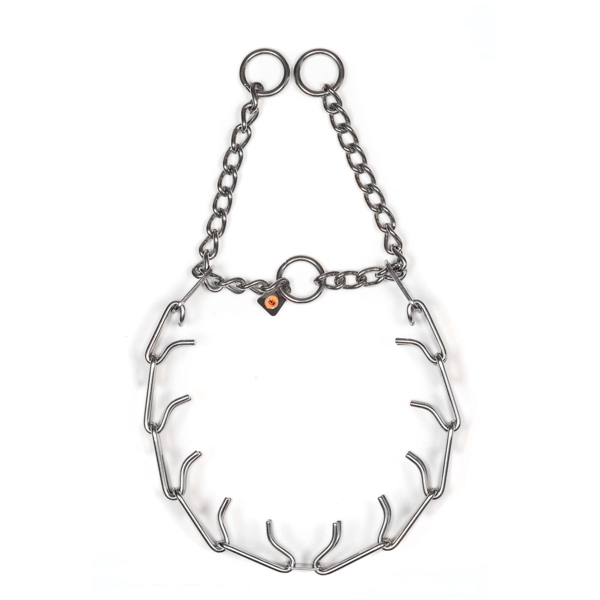 Herm Sprenger Easy On Collar center plate close-up shows secure connection for confident training.