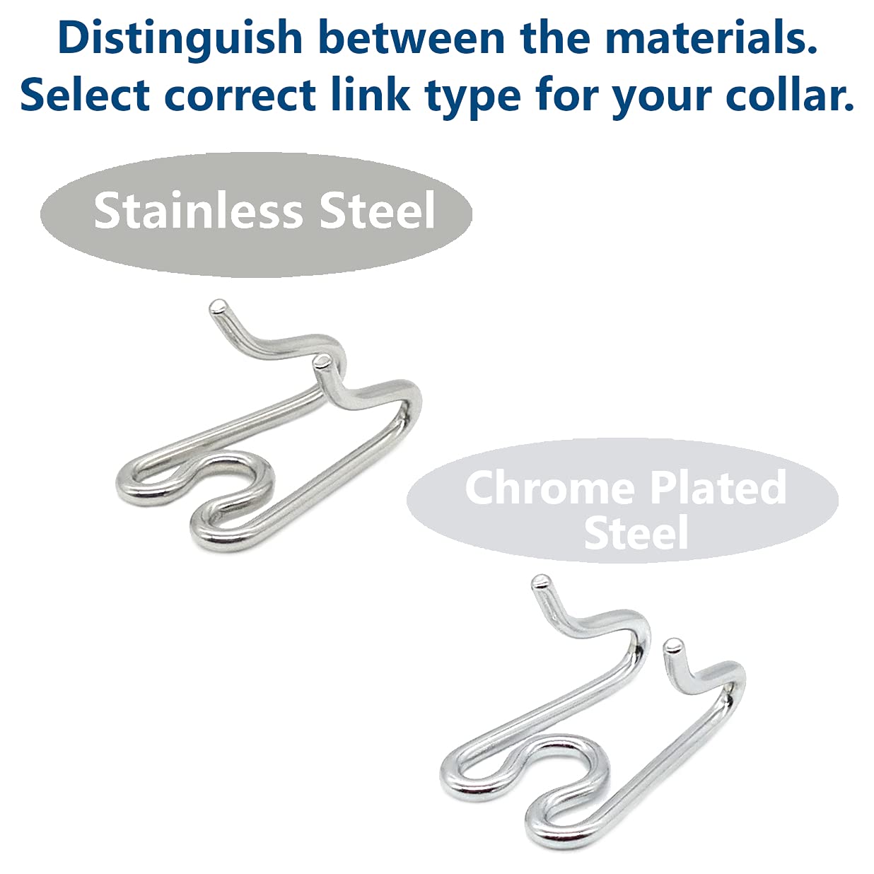 Herm Sprenger middle links set extending Ultra-Plus collar for versatile sizing