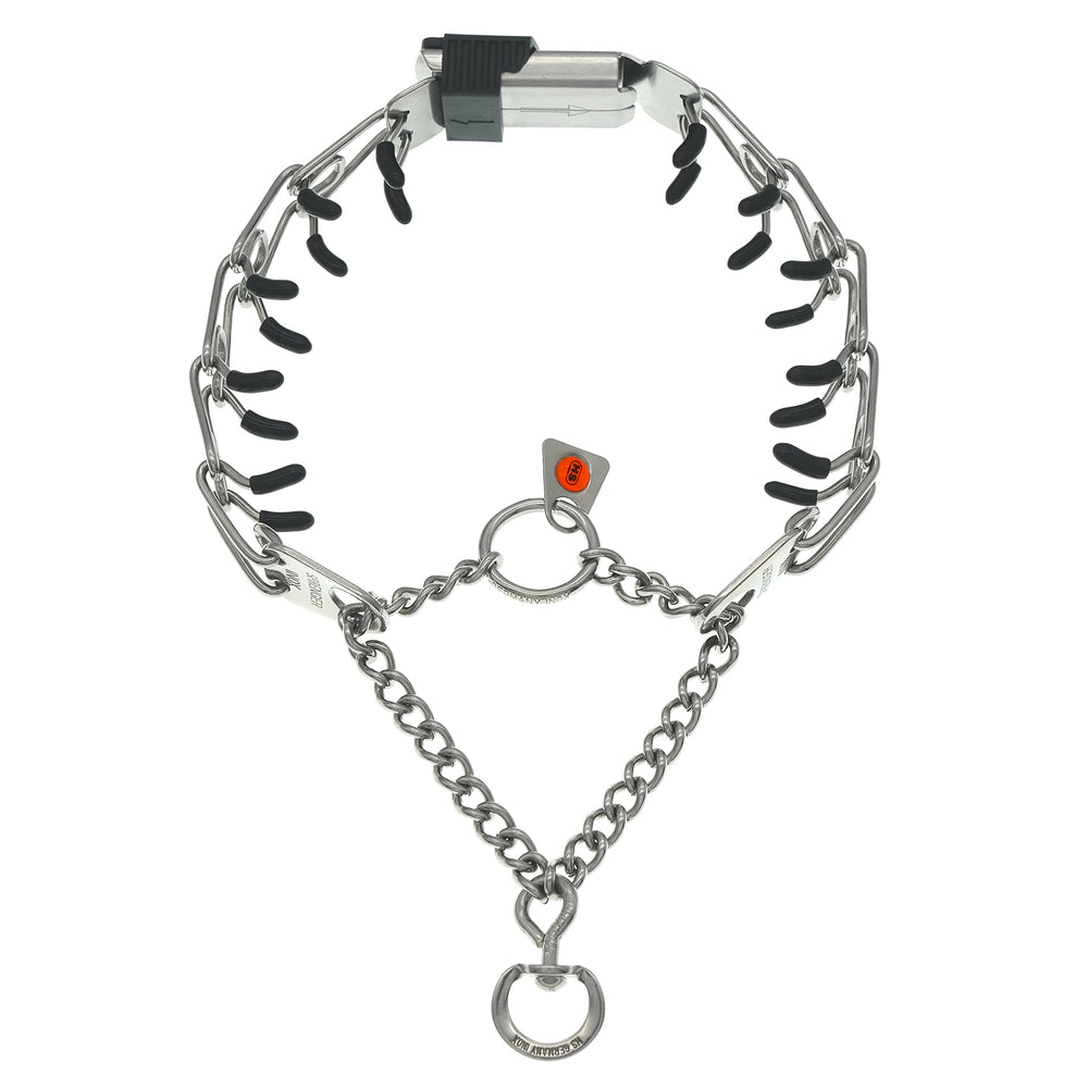 Herm Sprenger prong collar shows HS-Inox authenticity stamp