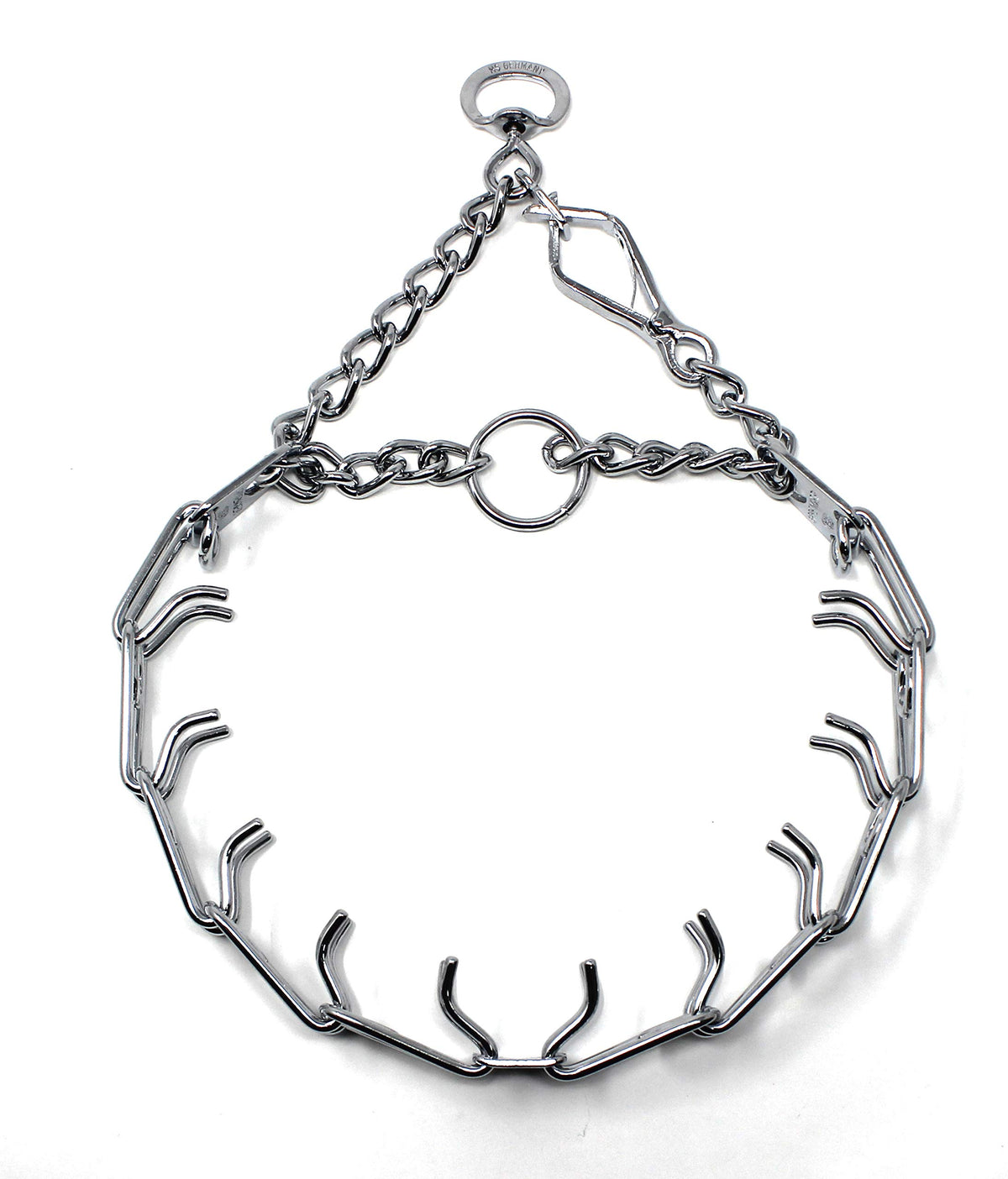 Herm Sprenger prong collar with quick-release buckle for easy on-off training sessions